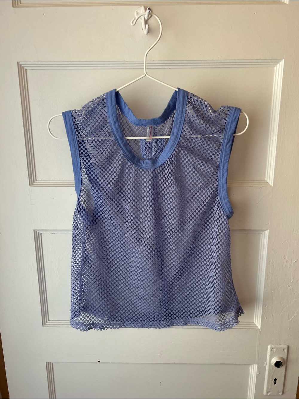 Free People Periwinkle Mesh Tank